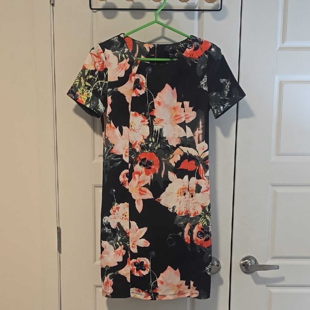 Floral Black Dress
